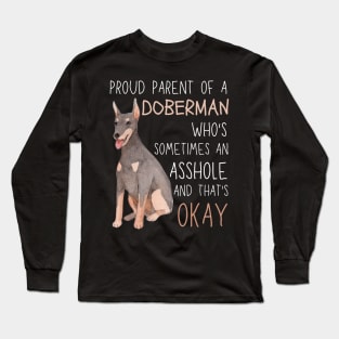 Proud Parents of Doberman Pet Lover Long Sleeve T-Shirt